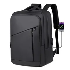 [ENLAN] リュック メンズ ビジネスリュック 大容量 バックパック リュックサック PC A4収納可 多機能 ビジネスバッグ USB充電ポート付き 通勤 出張 通学 旅行 防水 リュック ブラック