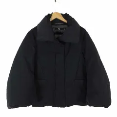 ユニクロ UNIQLO +J ハイブリッド ダウンジャケット ジルサンダー コラボ ジップアップ S 黒 ブラック 211-432604 美品