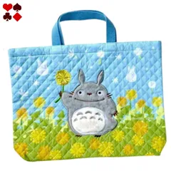 ジブリ となりのトトロ たんぽぽ畑とトトロ レッスンバッグのサムネイル