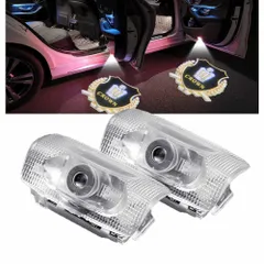 17系 for 18系アスリート 車用カーテシーランプ マジェスタ 2個セット Crown 角度調整 HDロゴ投影 Athlete 専用ドアウェルカムライト Majesta 200系 gold クラウン210系