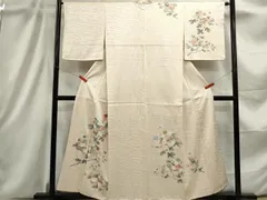 平和屋着物●訪問着　作家物　吉祥花文　金彩　正絹　逸品　CABD7223ut 平和屋着物○訪問着 作家物 ろうけつ染め 立波文 正絹 逸品 DABD9605ud