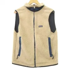 パタゴニア Patagonia USA製 90s 23042 Retro X Vest 初期型 フリース ベスト M ベージュ ☆AA★