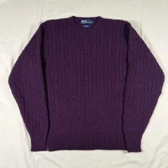 ポロラルフローレン ケーブル ウールニット