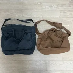 在庫処分) UNIQLO U 2WAY ユーティリティ ショルダーバッグ グレー ソフトファー ショルダーバッグ