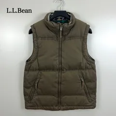 L.L.Bean cotton GOOSE down vest S エルエルビーン コットン グースダウンベスト ジップ オールド アメカジ 定番
