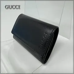 GUCCI (グッチ)  レザー 6連 キーケース ブラック