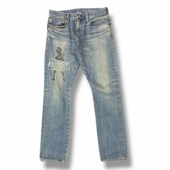 定価121000円 UNDERCOVER 23AW ドリップビーズ刺繍デニムパンツ