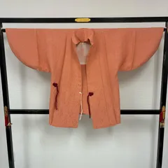 道中着 無地 上品な地紋 裄66 正絹 着物 MK-4006