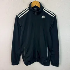 adidas アディダス トラックジャケット フルジップ ブラック Lサイズ メンズ 古着 スポーツMIX ストリート