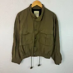 K mattina UOMO フルジップジャケット 無地 カーキ 4サイズ メンズ 古着 ワーク系 ミリタリー系 アメカジ