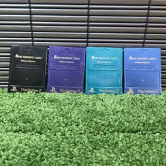 82R132:SONY PS2 メモリーカード  8MB 社外品 4枚SET