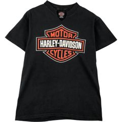古着 90年代 ハーレーダビッドソン Harley-Davidson Vネック カットオフ モーターサイクル バイクTシャツ USA製 メンズM相当/eaa615401