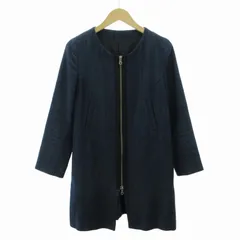 デプレ DES PRES トゥモローランド ノーカラージャケット ブルゾン ダブルジップ リネン混 1 青 ブルー 0531のサムネイル