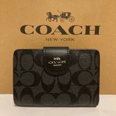 新品　COACH 長財布　　レディース メンズ ブラック シグネチャー シルバー