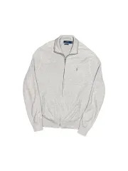 POLO RALPH LAUREN ポロラルフローレン グレー ニット ジップアップ