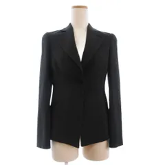 エンポリオアルマーニ EMPORIO ARMANI 美品 テーラードジャケット 長袖 総裏 ノーベント ダークグレー 36