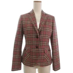ブルックスブラザーズ BROOKS BROTHERS テーラードジャケット シングル チェック ウール ピンク系 0のサムネイル