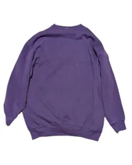 ノーブランド　スウェット　トレーナー　無地　古着　紫　パープル　XL オーバーサイズ ゆるだぼ