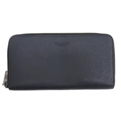 コーチ COACH 長財布 ラウンドファスナー レザー F58107 ネイビー ■GY99
