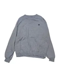 チャンピオン　スウェット　トレーナー　古着　グレー　XL　刺繍