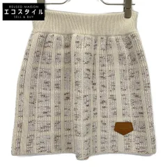 LOUIS VUITTON ルイヴィトン RW242WW MUV FRKZ08 ﾂｲｰﾄﾞﾆｯﾄ ﾐﾆｽｶｰﾄ XS