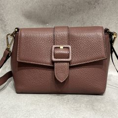 IACUCCI 2WAY レザー バッグ ワンショルダー ファーハンドル 茶 - メルカリ