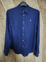 ポロラルフローレン レディース リラックスフィット リネンシャツ (S)