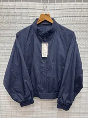 新品（タグ付き）［UNIQLO］ユニクロ　コットンショートブルゾン　レディース　ネイビー　XXL 2510-316