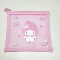 ​【韓国限定】マイメロディ メッシュ フラットポーチ（中サイズ）
