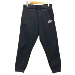 ディーゼル DIESEL スウェットパンツ ジョガーパンツ ロング ワッペン 刺繍 裏ボア S 黒 ブラック