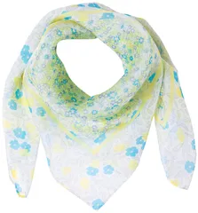 MOONBAT(ムーンバット) ファッションスカーフ 小花パネルシルクプチスカーフ 春夏 [ミックスファクトリー] UV対策 レディース