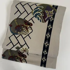 名古屋帯 正絹 縮緬 美しい染め 九寸 MA-4074