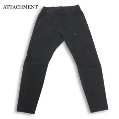 21AW★ ATTACHMENT アタッチメント AP12-229 ダブルフェイス バイカー イージー パンツ Sz.3 メンズ 黒のサムネイル