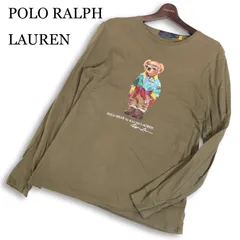POLO RALPH LAUREN ポロ ラルフローレン 通年 ポロベアー★ 長袖 ロンTシャツ クルーネック カットソー Sz.M メンズ