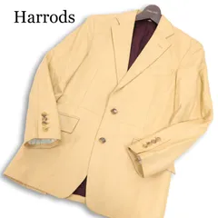 Harrods ハロッズ 羊革★ ラム レザー テーラード ジャケット Sz.1　メンズのサムネイル