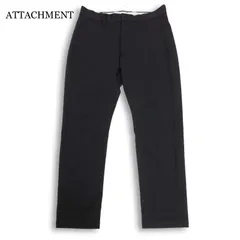 22SS★ ATTACHMENT アタッチメント AP21-026 【COMPRESSED COTTON JODHPURS】ストレッチ パンツ スラックス Sz.2　メンズ 黒