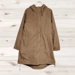 A1170 マーブルワルツ MARBLE WALTS フェイク ダウンジャケット アウター(L) 茶 無地