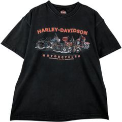 古着 00年代 ハーレーダビッドソン Harley-Davidson モーターサイクル バイクTシャツ USA製 メンズL相当/eaa613495
