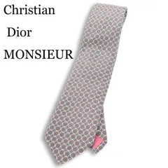 Christian Dior MONSIEUR クリスチャン ディオール 通年 幾何学柄 シルク ネクタイ Sz.F　メンズ