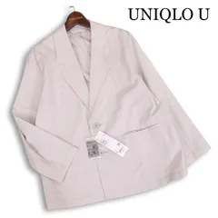 【新品 25SS】 UNIQLO U ユニクロ ユー ルメール 通年 コットン ブレンド ジャケット Sz.S　レディース 未使用 ライトグレー