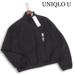 新品 23AW★ UNIQLO U ユニクロ ユー ルメール ブラッシュド ジャージー タートルネック 長袖 Tシャツ Sz.L レディース 黒