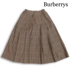 90s★ Burberrys ヴィンテージ バーバリー 通年★ チェック プリーツ フレア Aライン スカート Sz.9AR レディース