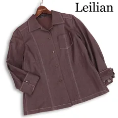 Leilian レリアン ウール100%♪ 長袖 シャツ Sz.9　レディース 日本製