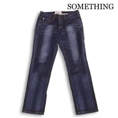 SOMETHING サムシング SDN300 USED加工♪ ストレッチ デニム パンツ ジーンズ Sz.M　レディース 日本製
