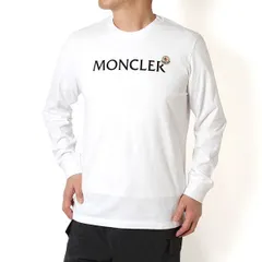 26SSモデル モンクレール MONCLER ベロアロゴ 長袖Tシャツ【ホワイト】 8D00009 89AYY 001/【2026SS】m-topsのサムネイル