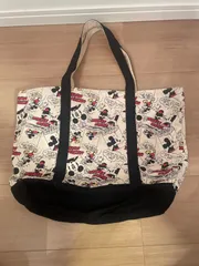 UNIQLOユニクロ　ディズニー　ミッキーマウス　ミニーマウス　トートバッグ　黒　白