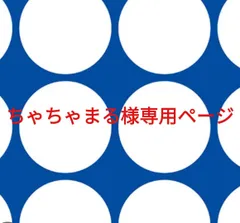 ちゃちゃまる様専用ページです。