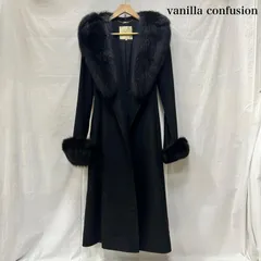 ヴァニラコンフュージョン アンゴラ カシミヤ混ロングコート 襟ファーコート ヘチマカラー ブルーフォックス レディース 38 ISItems【USED】【古着】【中古】50153436のサムネイル