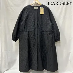 ビアズリー 袖バルーンキルトコート ウエストマーク ノーカラー ロング フレアー ブラック BEZ1032508A0005 レディース FREE ISItems【USED】【古着】【中古】50153439