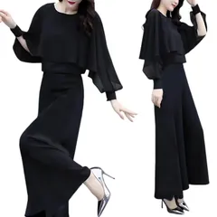 大きいサイズ 卒園式 演奏会 着痩せ 通勤 上下セット ズボン シャツ 2点セット 上下 パンツスーツ レディース セットアップ ワイドパンツ ワンピース 服 卒業式 卒業式 スーツ [Moerstar]